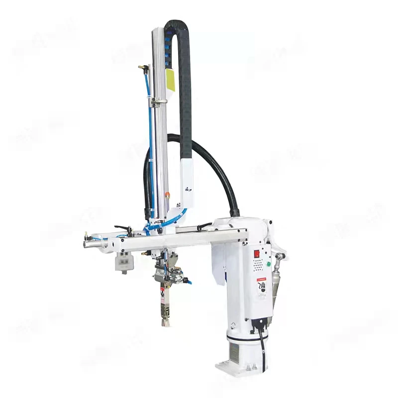 molding machine robot cantilever take double arm automation