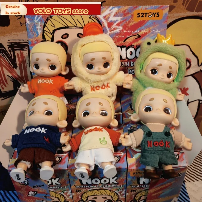 

Nook Genuine Plush Blind Box Ootd Series Cool Boy Doll Designer Anime Toys Collectable Desktop Decorations Trendy Vinyl Face