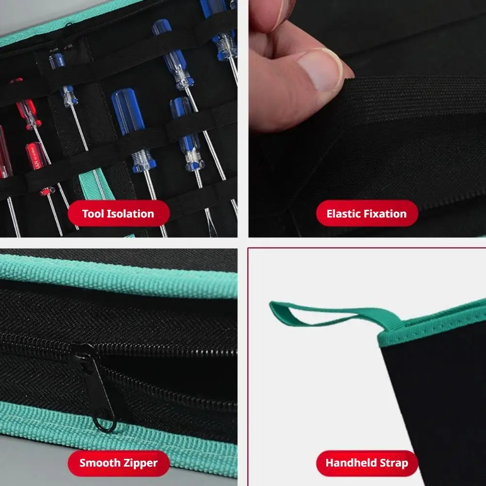 Multifunction Oxford Canvas Repair Tool Bag Hardware Screws Nails Organizer Soldering Iron Pouch Case Portable Travel Tools Bags view 5