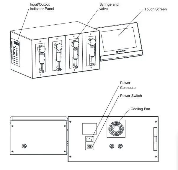 Lead Fluid DF30-G Micro Syring e Pump Industrial Diluter Filling  Dispenser System