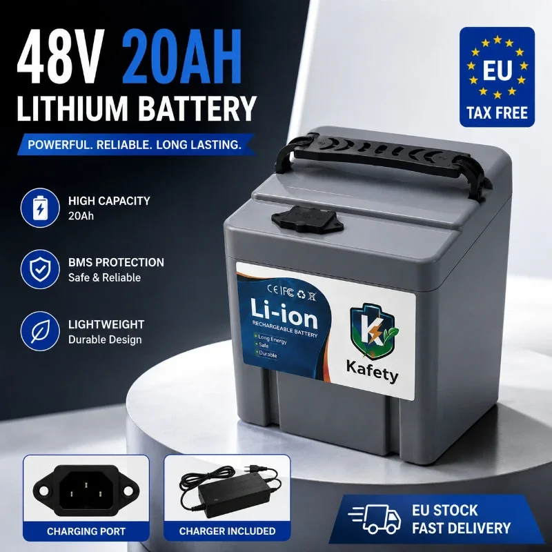 EU-Lager 48V 20Ah Lithium-Akku-Pack 18650 für Elektrofahrrad E-Bike 250-3000W Motor Hochkapazitäts-Akku mit BMS Schnelle Lieferung aus Polen (Lokales Lager)