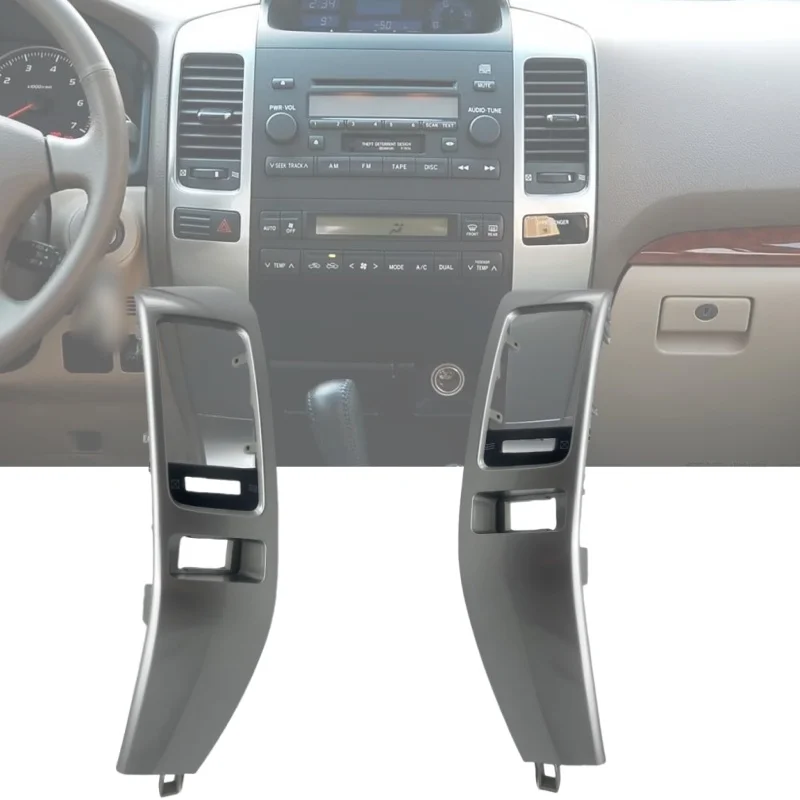 

2Pcs Car Air Conditioner Outlet Frame A/C Vents Plate Panel For Toyota Land Cruiser Prado 120 Lexus GX470 2003-2009