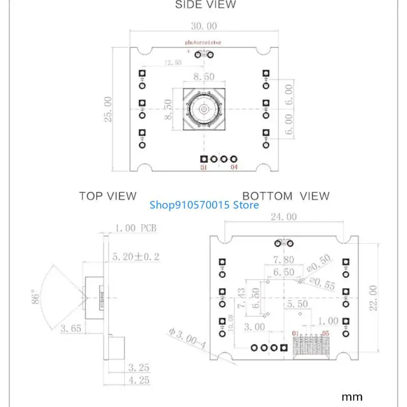 B95C USB Drive Frees Easy Install 2 Million Pixels Camera Module OV2720 Webcam Board