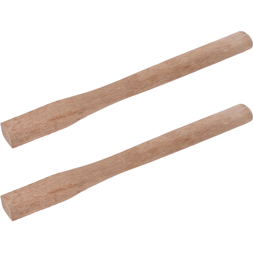 

2 Pcs Ax Wooden Handle Axe Replacement Replacements Accessories Grip for Part Fitting