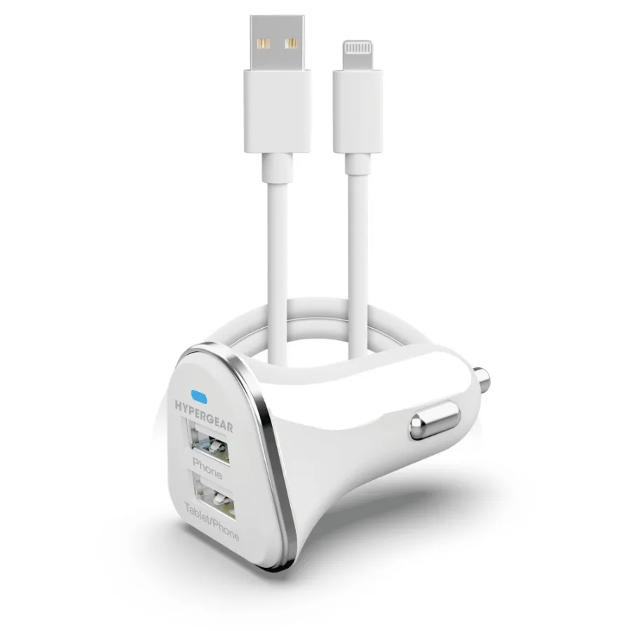 

HyperGear HiPower Dual USB 3.4A Car Charger for iPhones iPads and AirPods