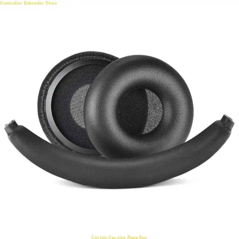 

Headset Leather Ear Pads Sleeves Headband Covers for Modern Headphone Earpads Noise Cancelling Earmuff Easy to Install