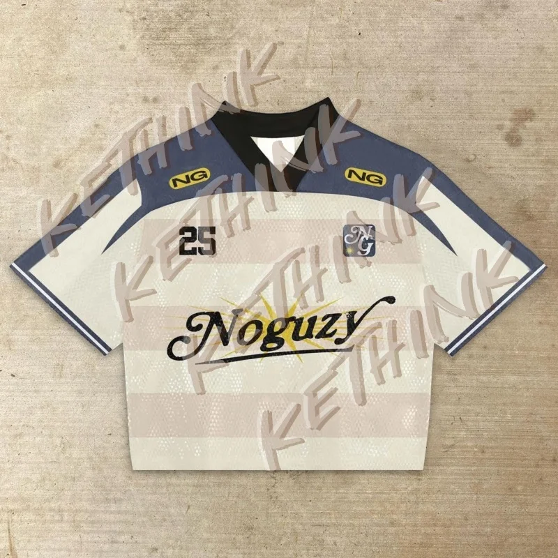 

Streetwear T-shirt Mesh Short Sleeved Quick Drying Adult Football Jersey Printed Patriotic Jumper Polyester Machine Washed