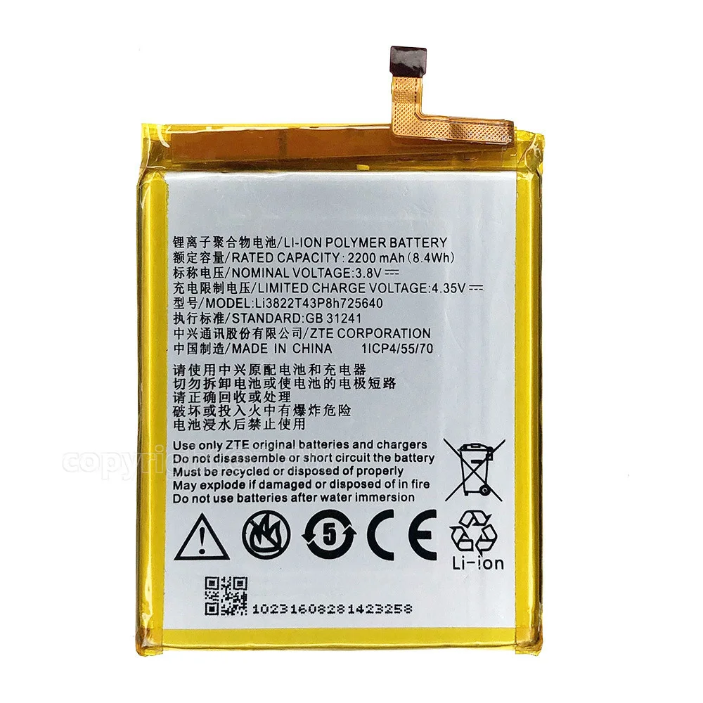 Original Replacement Battery Li3822T43P8h725640 for ZTE Blade A510 A 510 BA510 +Free Tools with Track code