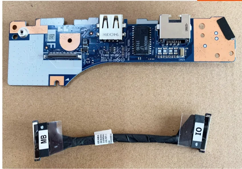

Оригинальный кабель для ноутбука Lenovo Thinkpad E490 USB IO Power Network Card NS-B911 02DL870