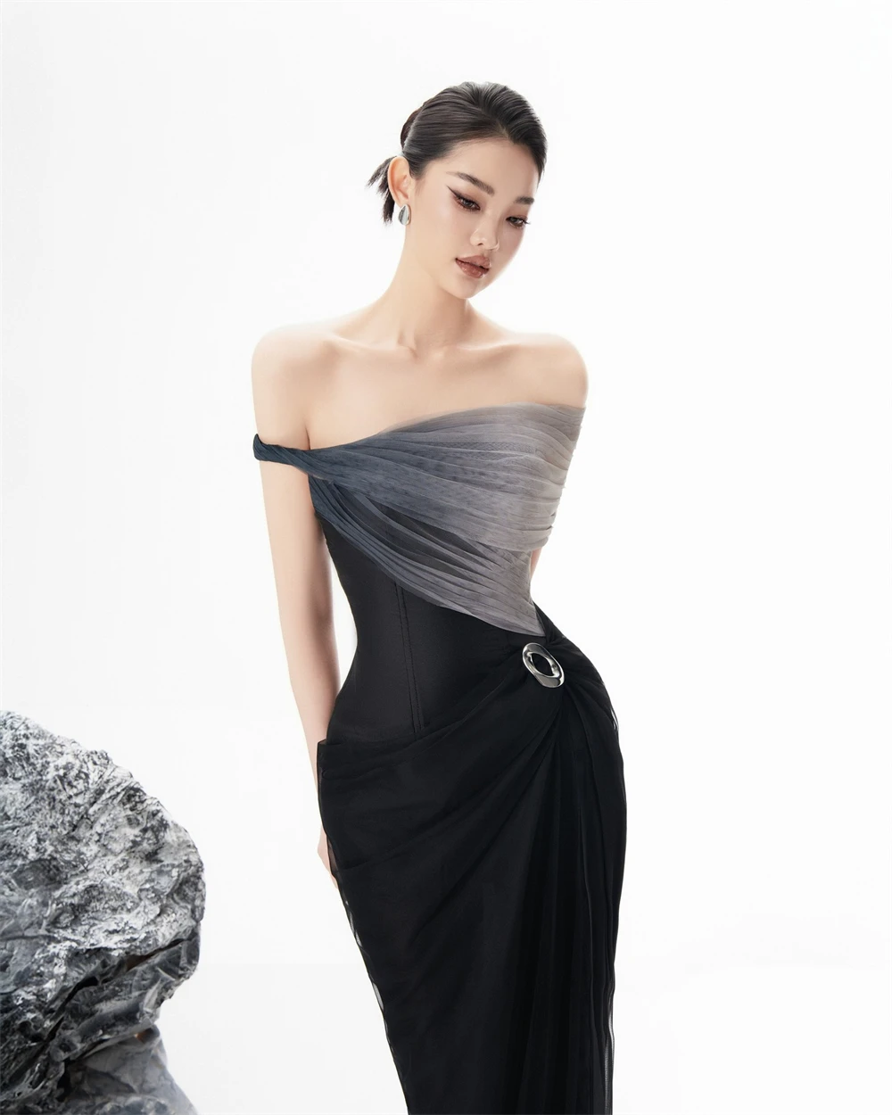 

Тюлевое вечернее платье русалки по индивидуальному заказу, высокое качество, платья для выпускного вечера без рукавов с открытыми плечами, современные платья для особых случаев