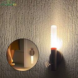 Intelligent Human Body Induction Night Light Led Rechargeable USB Wall Lamp For Home Room Decoration Led Lights Warm Lighting
