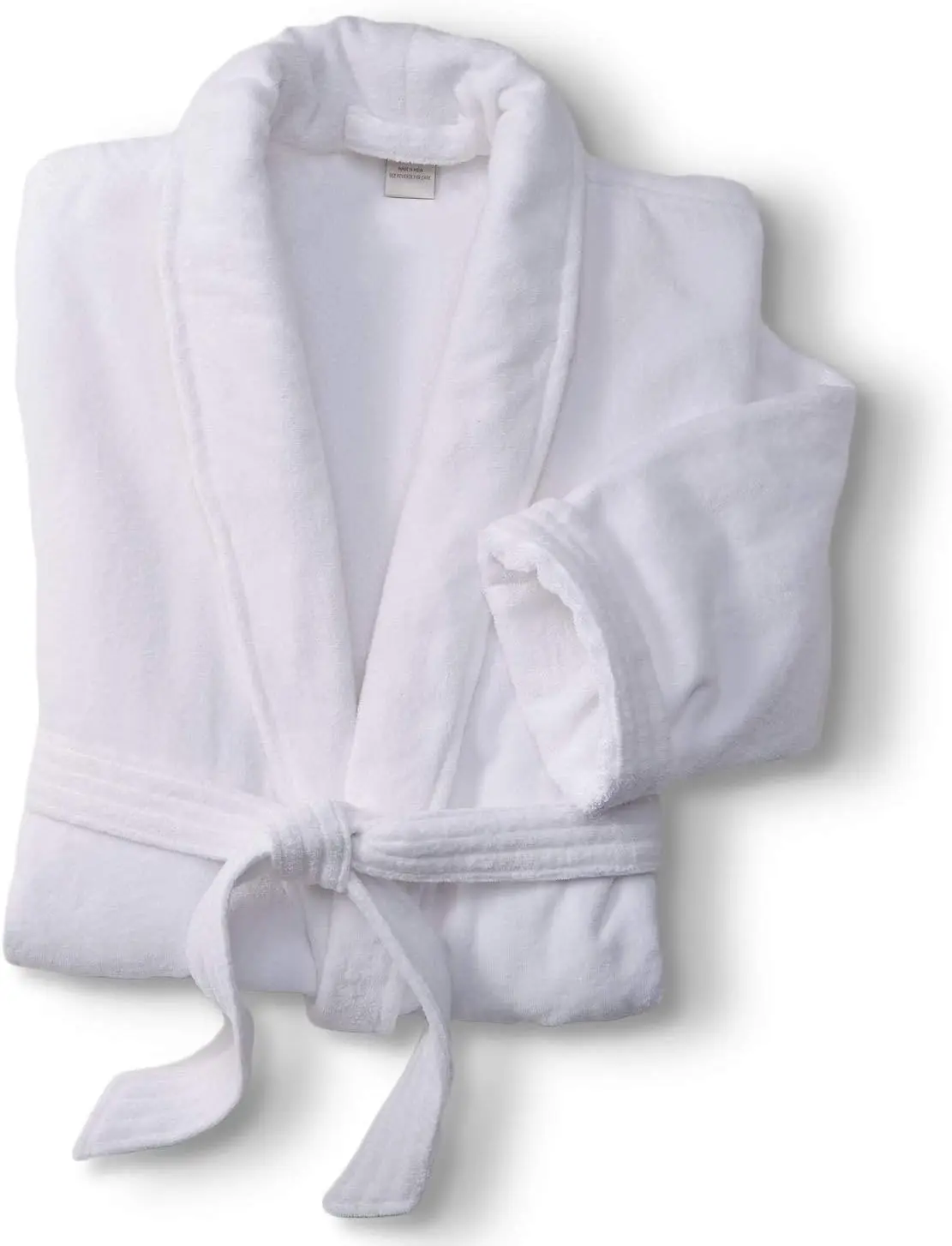 

Luxury Cotton Velour Bathrobe - Plush, Absorbent, Machine Washable Shawl Collar Robe for Spa Comfort