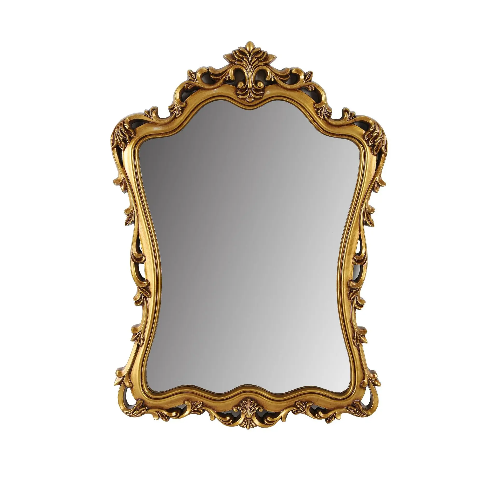 

European carved bathroom mirror, French retro, American bathroom mirror