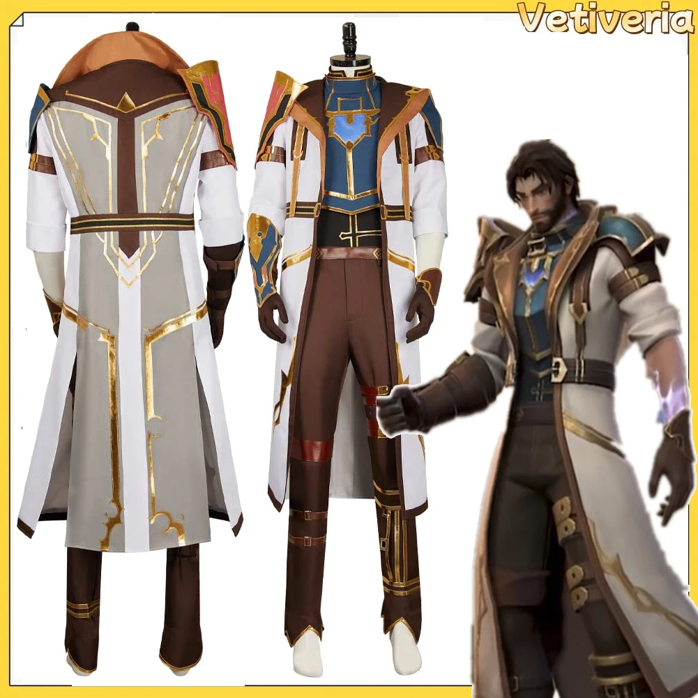 

Adult Jayce Arcane Jacket Pants Cosplay Fantasy Costume Disguise for Men Uniform Roleplay Wigs Outfits Halloween Carnival Set