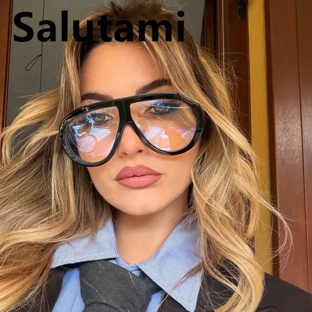 Vintage Übergroße Ovale Blaulichtfilter-Brille für Damen Neue Mode Leoparden-Computerbrillengestell Damen-Sonnenbrille – Detail 2
