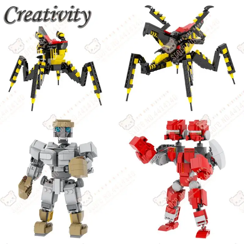 Creative MOC Movie Series Characters Building Blocks Sci-Fi DIY Warrior Bog Boxing Robot Model Assembly Bricks Toys For Children