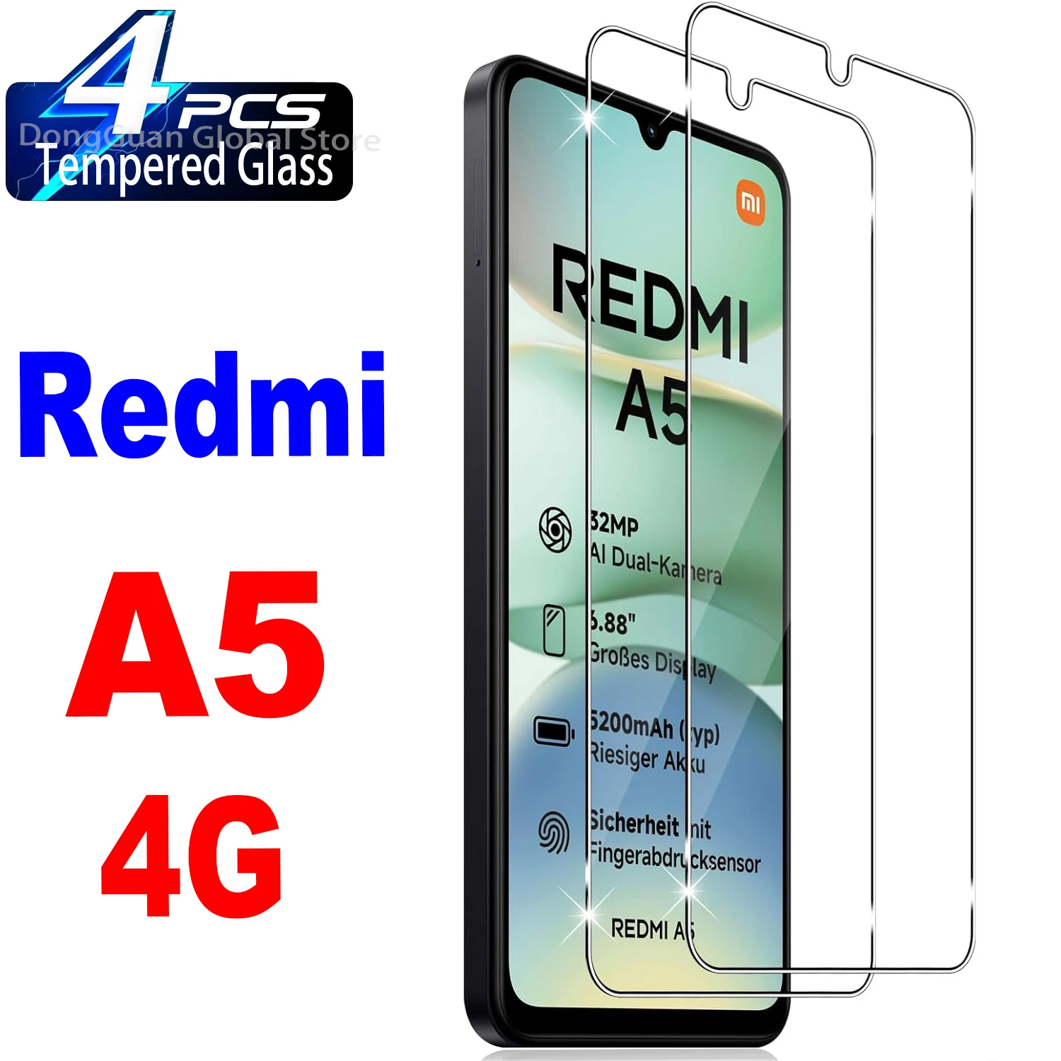 

For Xiaomi Redmi A5 4G Tempered Glass Screen Protector Glass Film