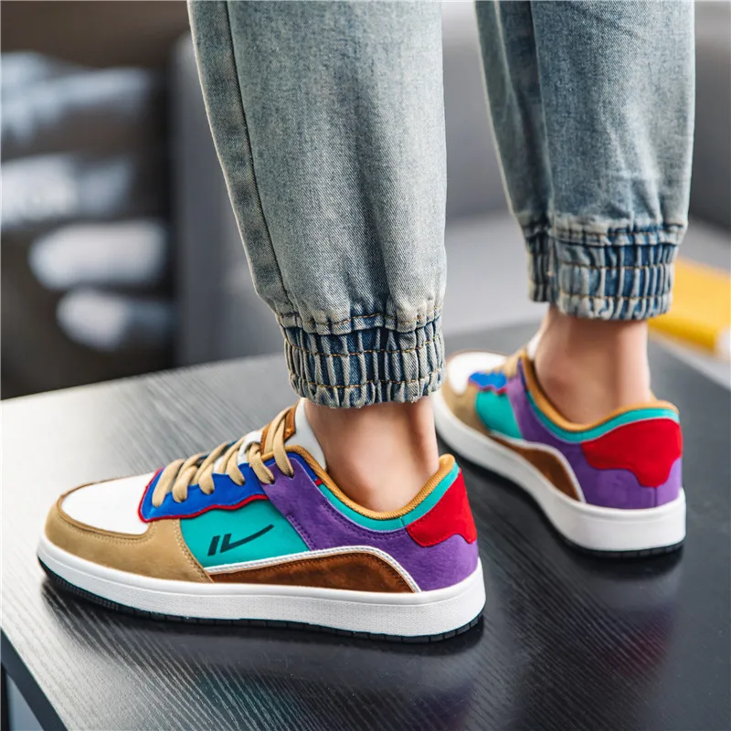 Men Casual Shoes Breathable Outdoor Sneakers Fashion Driving Walking Tennis Shoes for Male Skate Flats