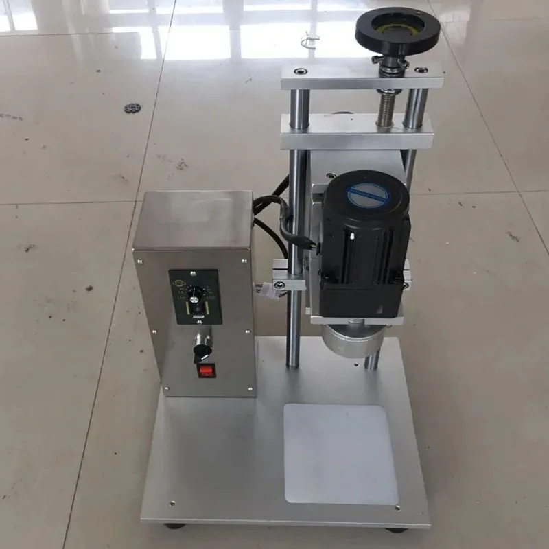 Food bottles automatic Electric desktop Capper beverage / liquor bottle locking machine capping machine packaging equipment