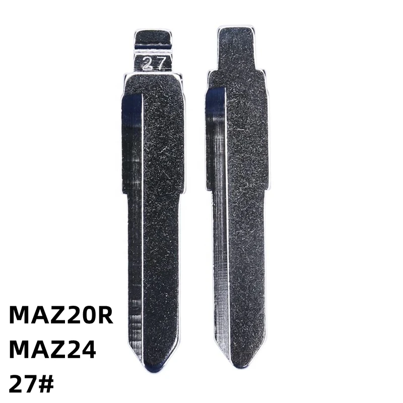 5Pcs 27# MAZ24 Metal Blank Uncut Remote Key Blade For Mazda M3 M6 For Keydiy KD Xhorse VVDI JMD
