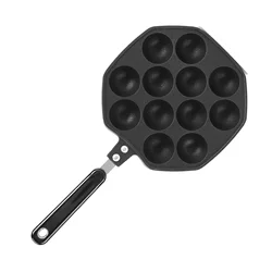 12 Holes Takoyaki Grill Pan Cavities Aluminum Non Stick Plate Octopus Ball Pancake Maker Baking Mold Kitchen Accessories