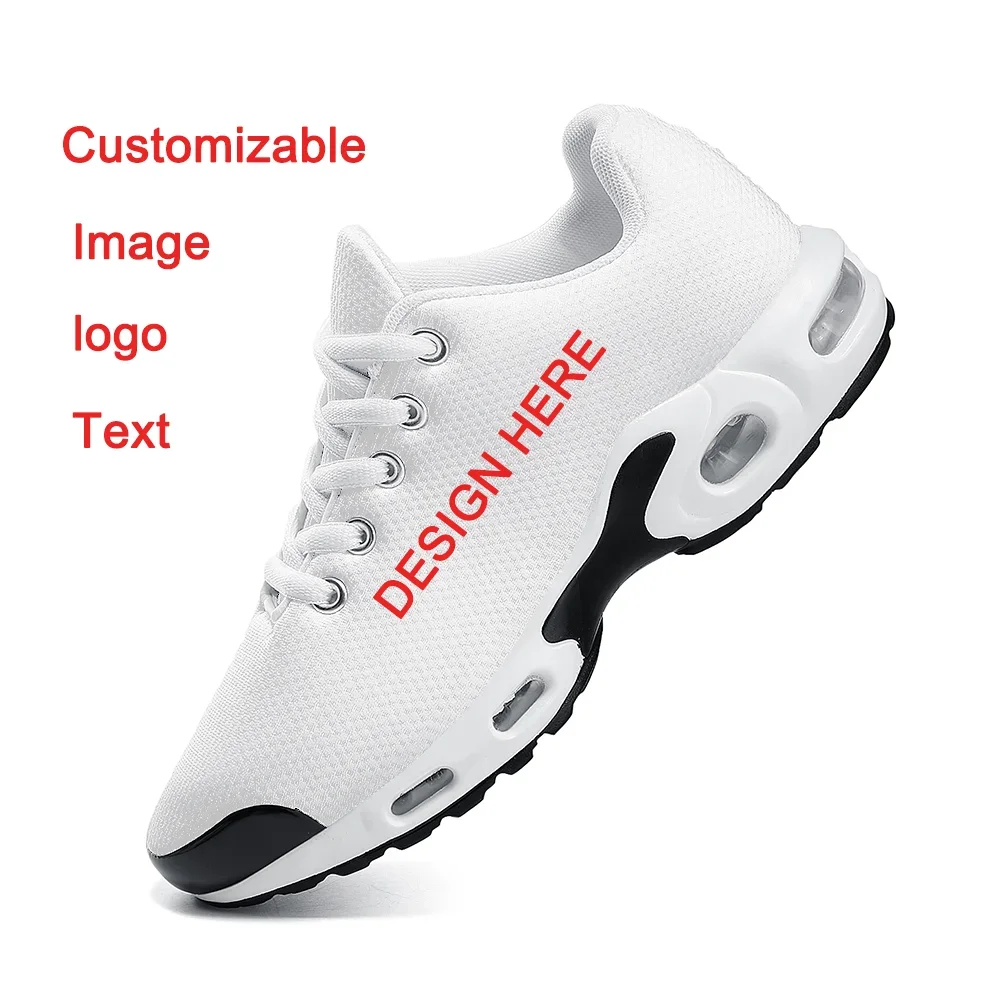 Customizable casual air cushioned sneakers breathable and lightweight mesh uppers Custom orders accepted
