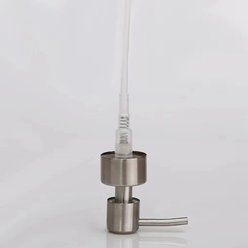 

Cylindrical Countertop Sink Soap Dispenser Manually Pressing Stainless Steel Emulsion Bottle High Quality 250ml/350ml/550ml