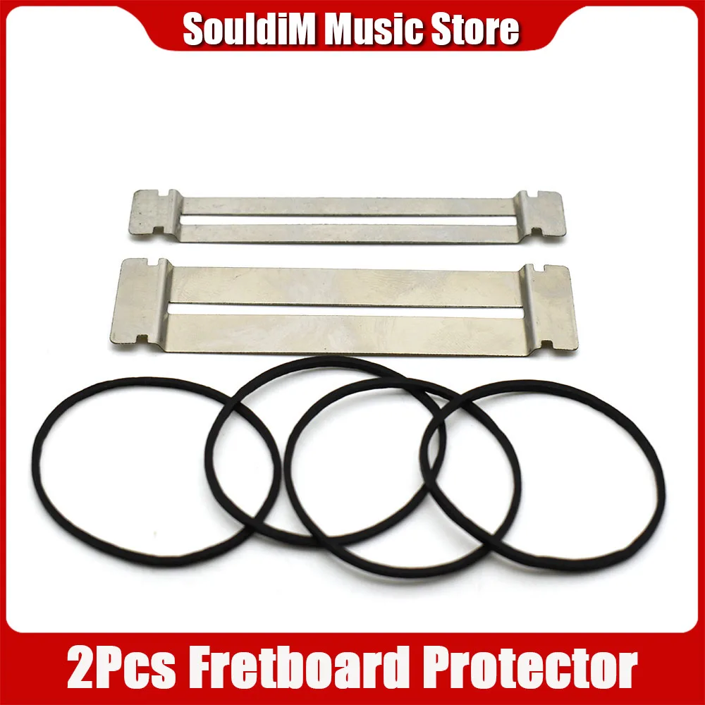 2 Herramientas de Reparación de Trastes de Guitarra, Protector de Diapasón de Acero Inoxidable, Lima para Trastes, Herramienta de Limpieza y Pulido para Luthier