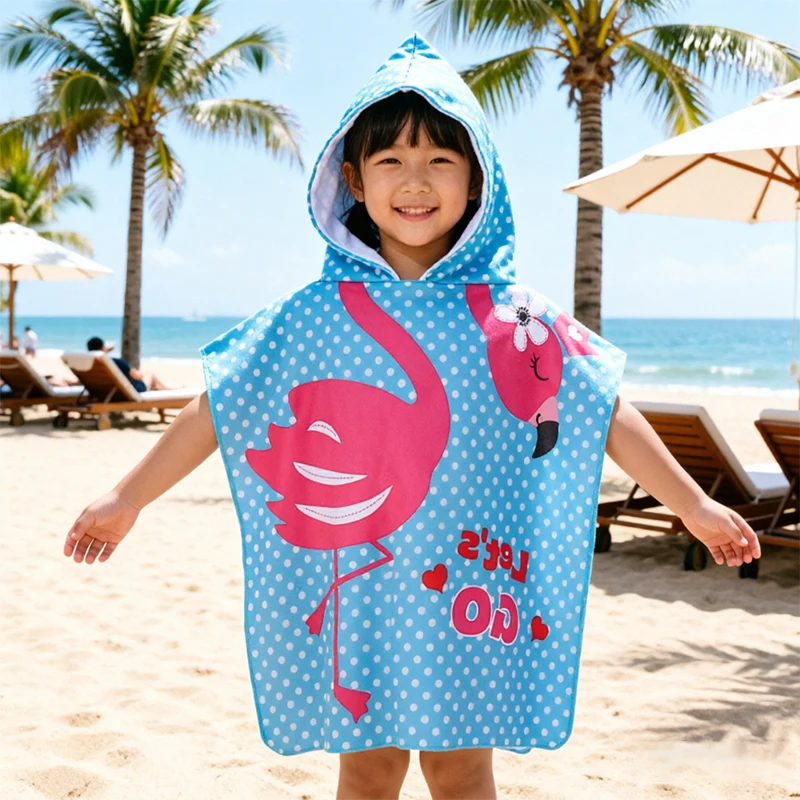 Summer baby and children's bathrobes sports quick drying absorbent wipes portable travel beach towels