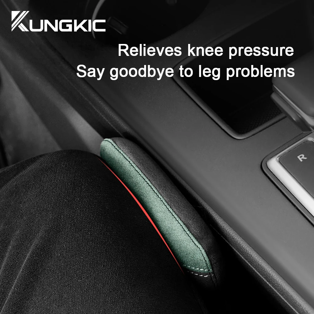 Comfortable Suede Universal Car Leg Cushion Knee Pad Support Pillow Protector Auto Cushion Elastic Memory Foamn Car Accessories