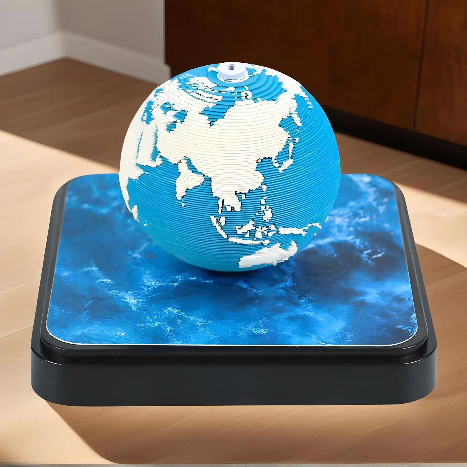 3D Memo Pad Earth Shape 3D Memo Pad 2026 Calendar Paper Carving Sculpture 3D Art Notepad for DIY Home Desktop Decor Holiday Gift