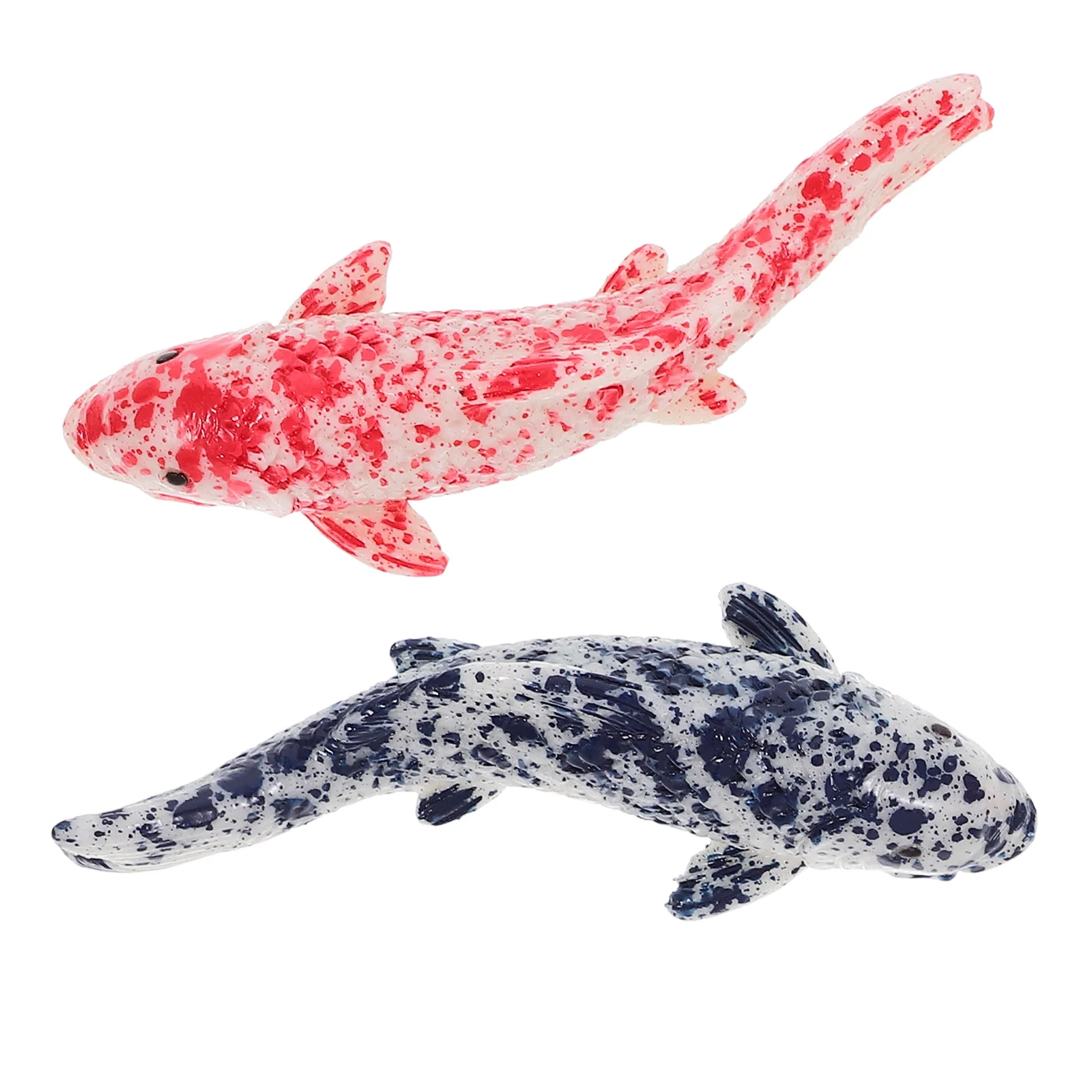

2Pcs Resin Simulation Koi Fish Realistic Mini Artificial for Aquarium Decor DIY Micro Landscape Small Fish Recognition Model