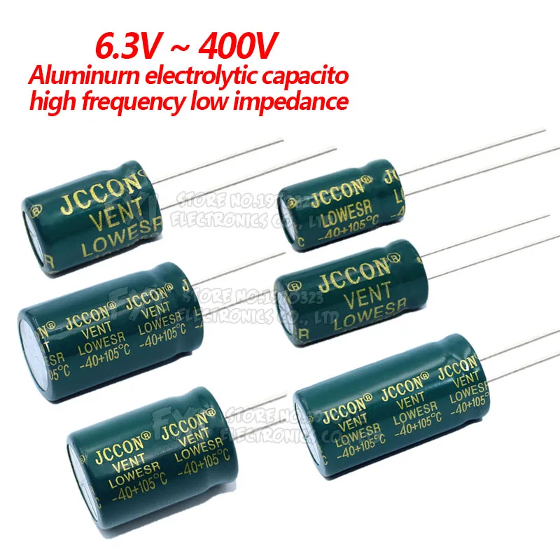 Kondensator 6.3V 10V 16V 25V 35V 63V 100V 250v 400V 100UF 220UF 330UF 470UF 680UF 1000UF 47UF 22UF 2200UF 2.2uf 3300uf 4.7uf