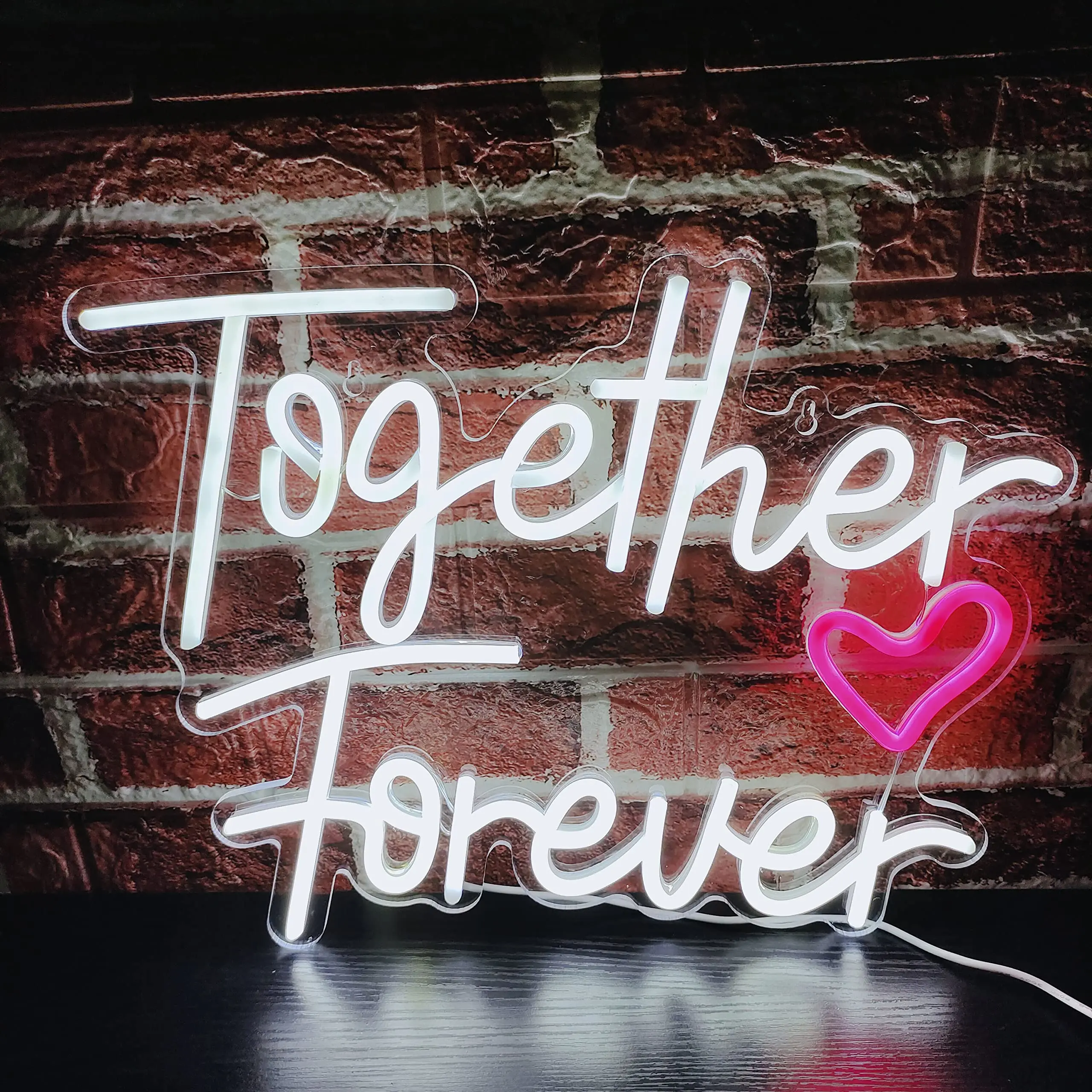 Together Forever Custom Neon Sign Light Wedding Proposal Personalized Gift Led Party Bedroom Home Club Wall Decor Gift