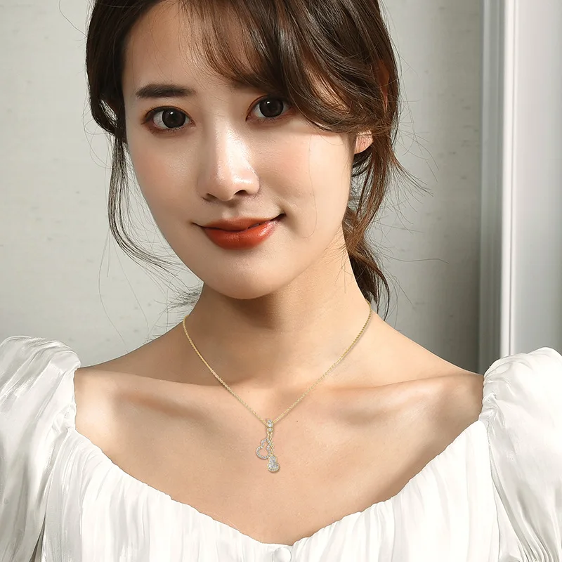 جديد التيتانيوم الصلب 3D قلادة القرع مجسمة، المرأة شرابة قلادة التبعي، قلادة شرابة