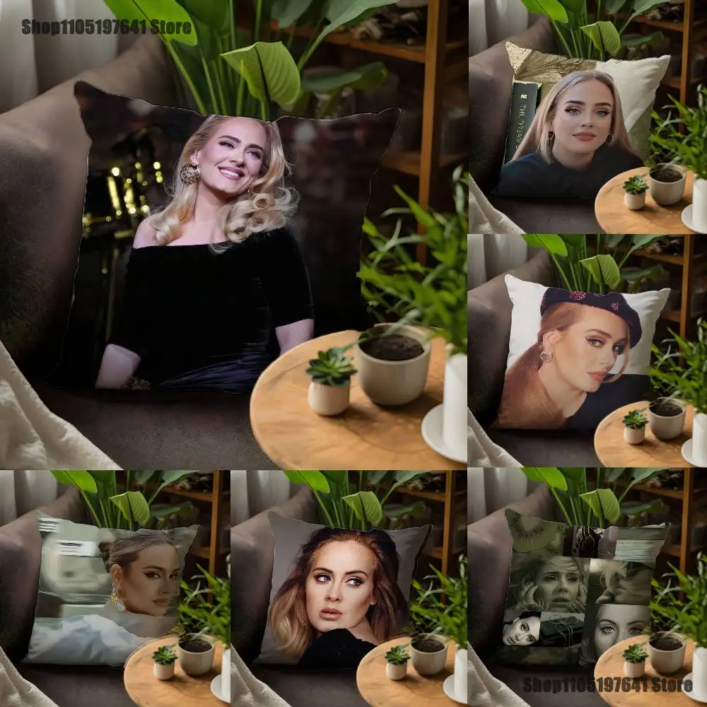 

Singer A-Adele Pillow Case For Sofa Decor Car Office Room Printing Cushion Cover Decorations and Protector