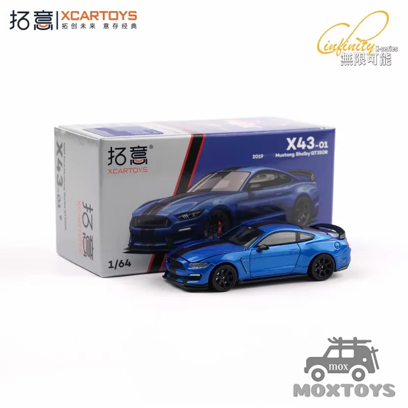 

Xcartoys 1:64 2019 SHELBY GT-350R Blue Diecast Model Car