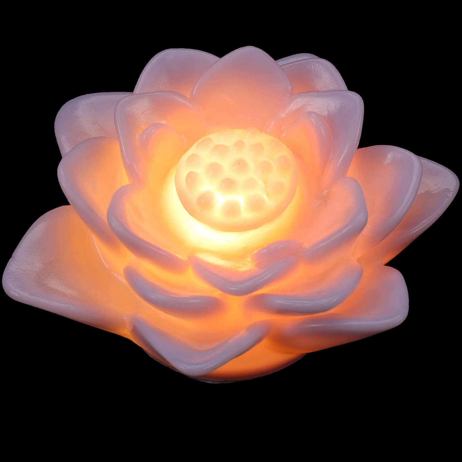 Lotus Night Light Led Color Changing Vinyl Waterproof For Bedroom Wedding Party Bar Decor Lamp