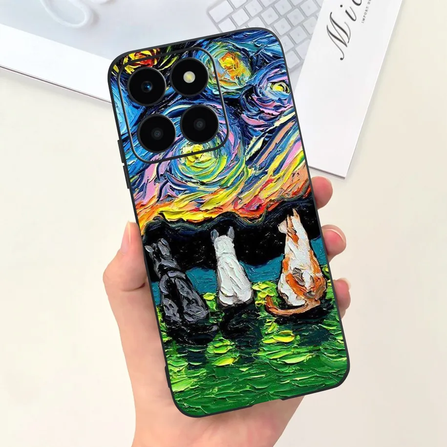 For Honor X6a Case WDY-LX1 Protective Cover Cute Dinosaur Duck Fundas Soft Silicone Phone Cases For Honor X6a X6 X6s 2023 Bumper