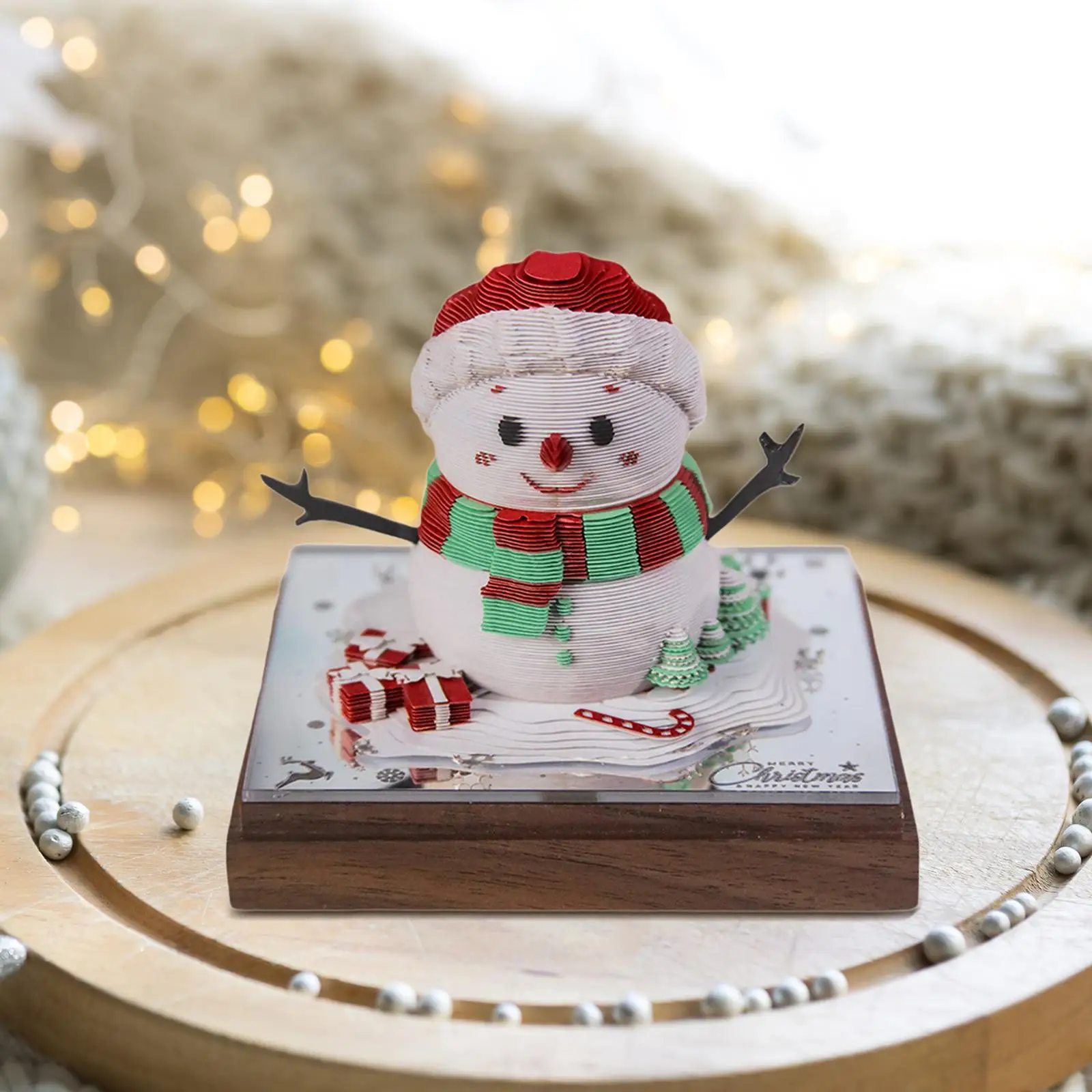 2025 Desk Calendar 3D Memo Pad Calendar Time Piece Desk Calendar 3D Calendar