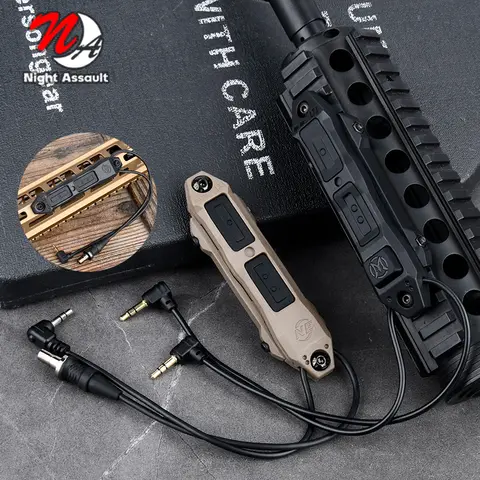 압력 원격 이중 제어 스위치 Mlok Keymod DBAL A2 PEQ 15 NGAL MAWL 손전등 무기 스카우트 라이트 용 전술 증강