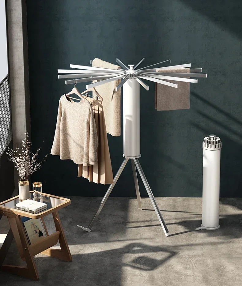 

Drying Rack Floor Rod Folding Interior Household