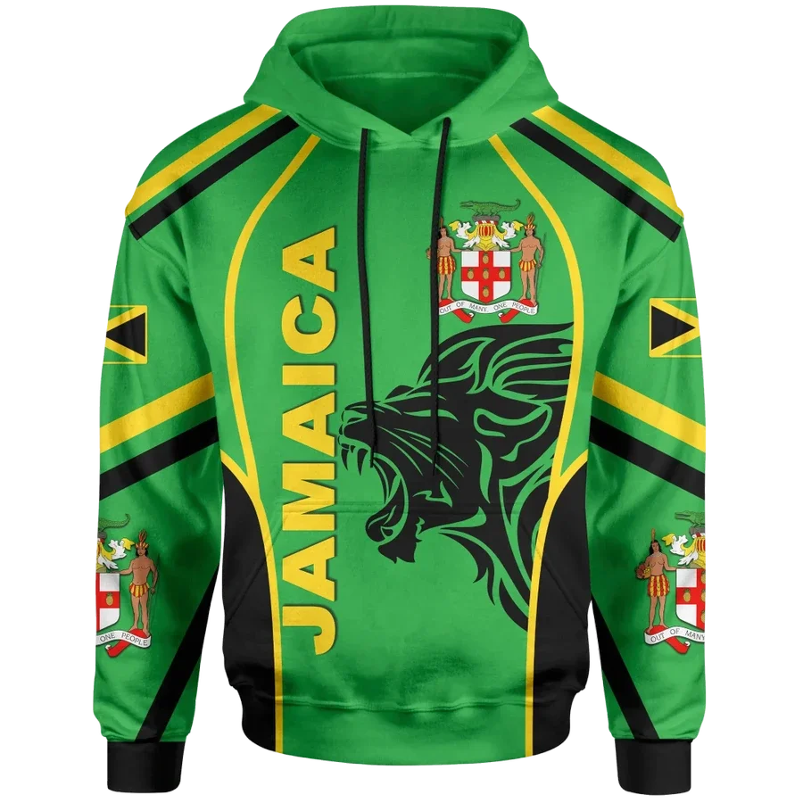 County Flag Africa Jamaica King Emblem Lion NewFashion Tracksuit 3DPrint Men/Women Streetwear Harajuku Funny Hoodies