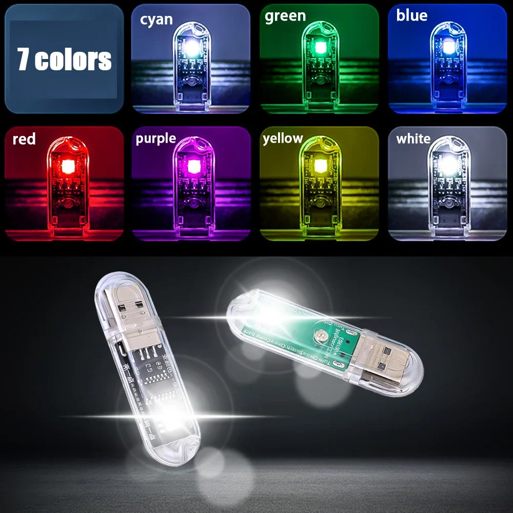 Smart Voice Control Night Light Colorful USB Night Light No Internet Connection Required Speak Control Mini USB Night Lamp