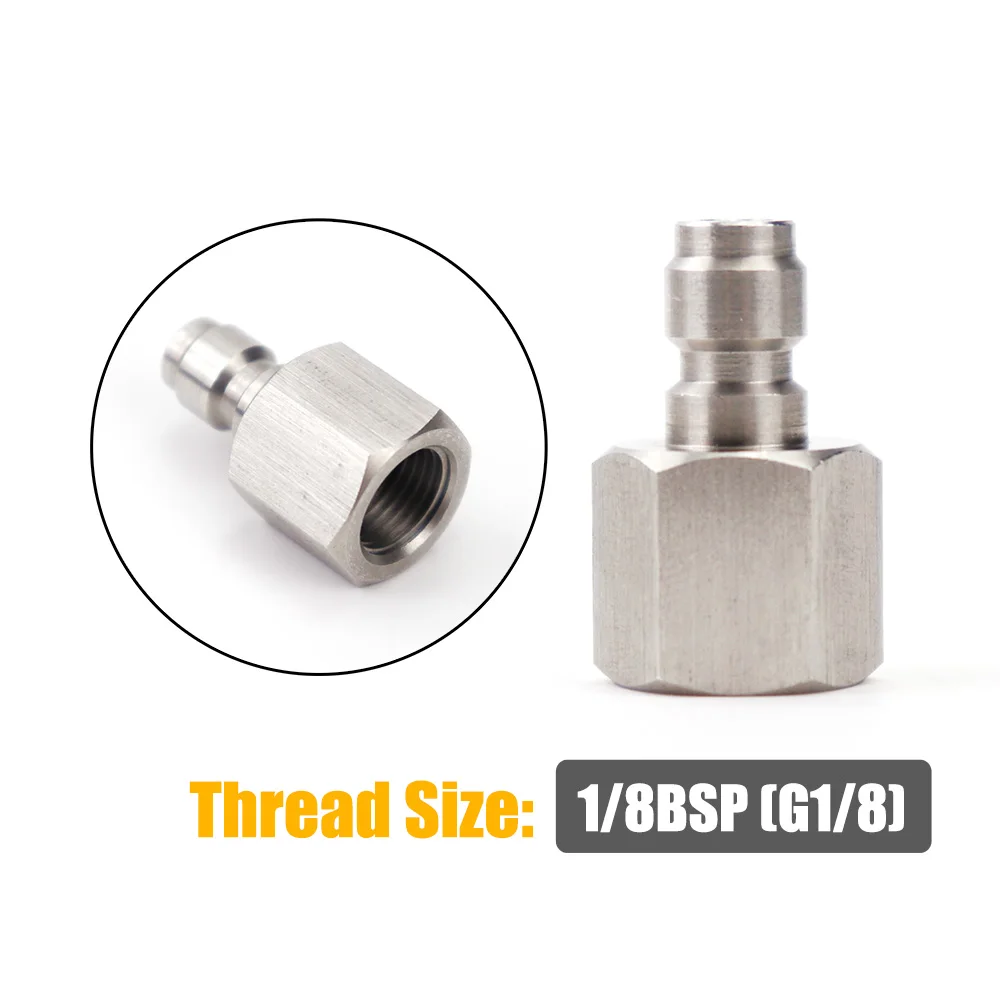 Hochdruck 8MM Foster Quick Disconnect Männlich Weiblich Adapter Füllnippel Blind Plug Gewinde 1/8NPT & 1/8BSP & M10 * 1