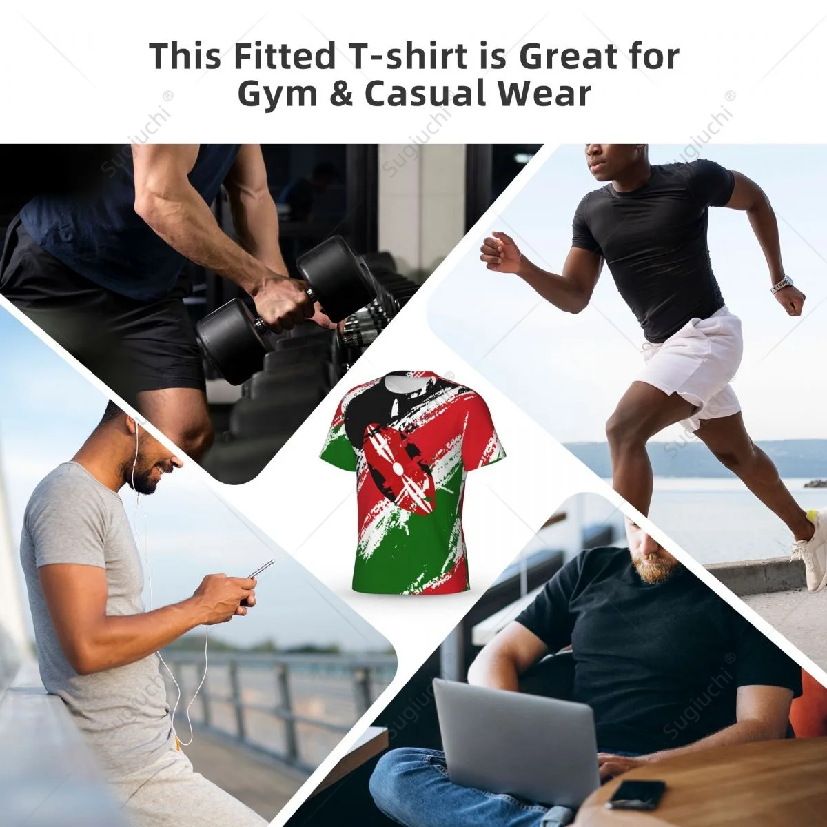 Custom Name Nunber Kenya Flag Color Men Tight Sports T-shirt Women Tees jersey For Soccer Football Fans