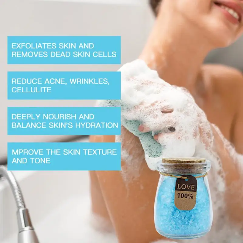 Body Scrub Exfoliating Scrub Bath Salt deep Cleaning Exfoliating Moisturizing Bathing Salt Relaxation Body Salts for Body Care
