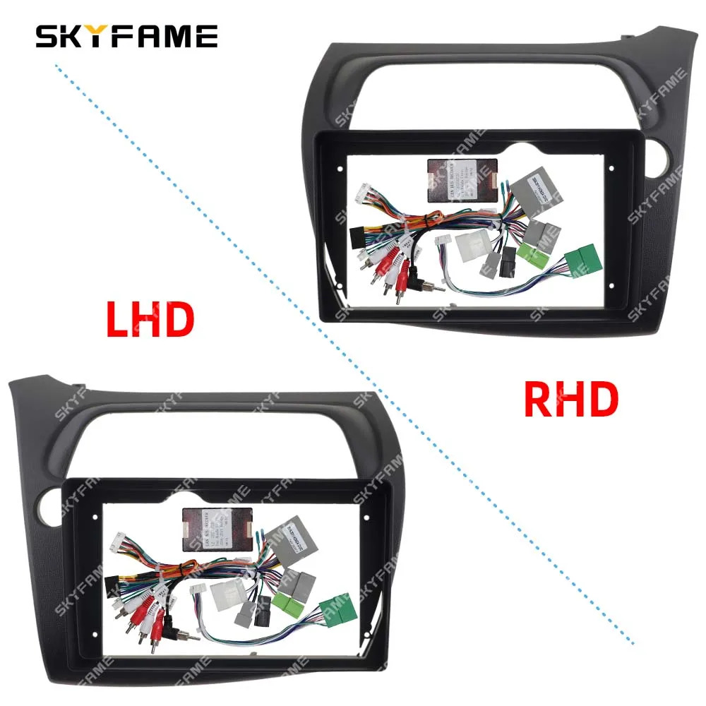 

SKYFAME Car Frame Fascia Adapter Canbus Box Decoder Android Radio Dash Fitting Panel Kit For Honda Civic Hatchback