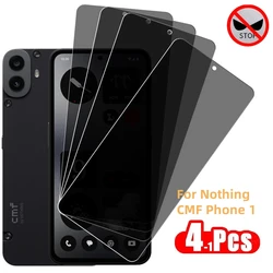 4-1Pcs Privacy Glass For Nothing CMF Phone 1 Screen Protector For Nothing CMF Phone 1 Tempered Glass Anti Peeping Phone Film