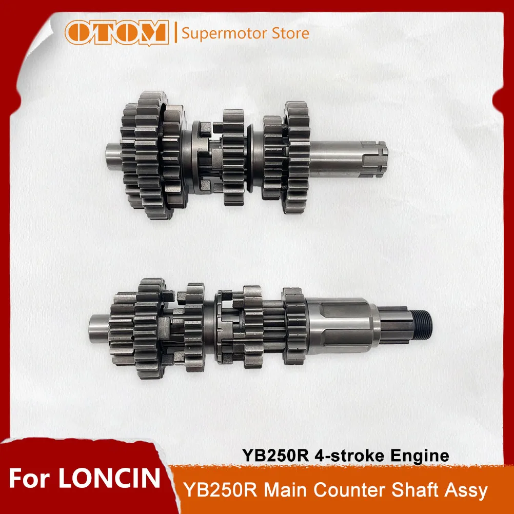 OTOM-engranaje de transmisión del conjunto del eje principal de la motocicleta, engranaje de transmisión para motor de 4 tiempos LONCIN YB250R KEWS K23 AVANTIS HENGJIAN